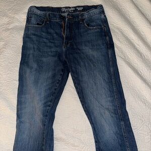 Wrangler Dark Blue Retro Relaxed Boot Jeans